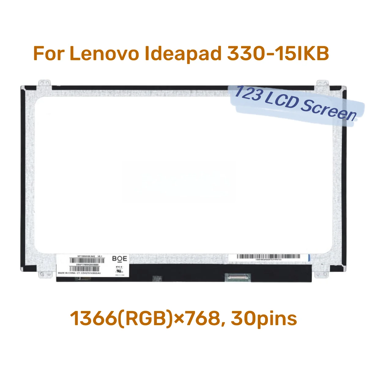 Lenovo Ideapad 330-15IKB Lenovo Ideapad 330 15ikb Ʈ LCD ȭ, HD 1366x768 ÷, 15.6 ġ ÷ Ʈ, ǰ ü